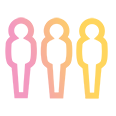 3 persons outline